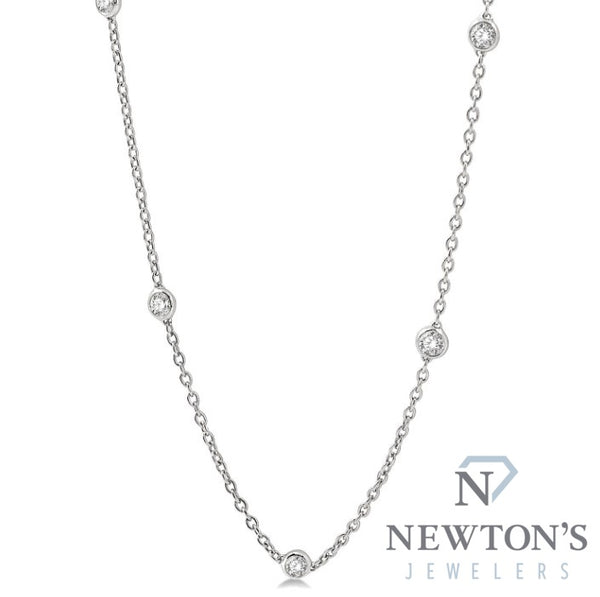【COLDFRAME】18K White Gold DIA Perfection Necklace Large 18K WHITE GOLD DIA PERFECTION NECKLACE SMALL