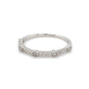 14kt White Gold & Diamond Stackable Band