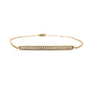 10kt Yellow Gold Diamond Bar Bracelet