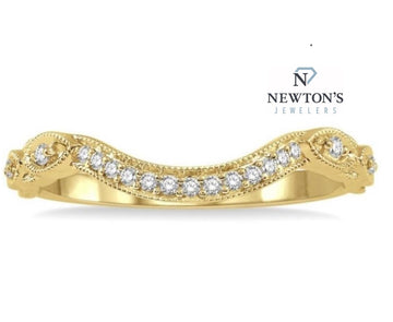 14kt Yellow Gold Diamond Band