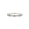 14kt White Gold & Diamond Stackable Band