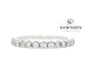 14kt White Gold Round Diamond Band