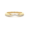 14kt Yellow Gold Diamond V-Contour Band (0.19ct)