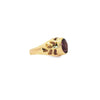 Estate 14kt Yellow Gold Oval Amethyst Ring