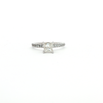 14kt White Gold Princess Cut Diamond Engagement Ring