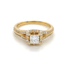 14kt Yellow Gold Diamond Engagement Ring