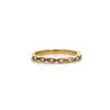 14kt Yellow Gold Diamond Scalloped Stackable Band