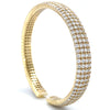 14kt Yellow Gold Diamond 4 Row Bangle (7.90ct)