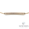 10kt Yellow Gold Diamond Bar Bracelet