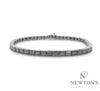 18kt White Gold Black Diamond Tennis Bracelet (11.35ct)