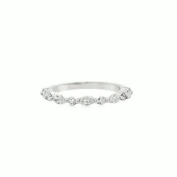 14kt White Gold Diamond Band