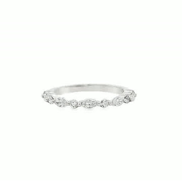 14kt White Gold Diamond Band