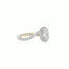14kt Two-Tone Gold Oval Diamond Halo Engagement Ring