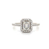 14kt White Gold Diamond Engagement Ring