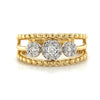 14kt Yellow Gold Lovebright Trio Fashion Diamond Ring