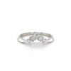 14kt White Gold Contour Diamond Band