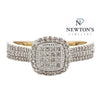 10kt Yellow Gold Diamond Illusion Ring