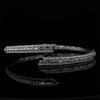 18kt White Gold Diamond Couture Bypass Bangle (3.00ct)