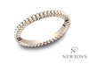 14kt Rose Gold Detail Women's Stackable Band