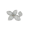 18kt White Gold Diamond Floral Statement Ring