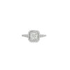14kt White Gold Princess Cut Diamond Halo Engagement Ring