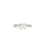 14kt White Gold Round Diamond Engagement Ring