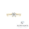 14kt Yellow Gold Diamond Engagement Ring (0.56ct)