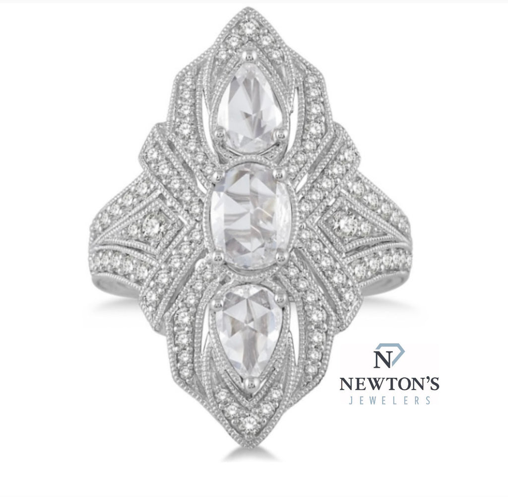 18kt White Gold Diamond Cocktail Ring