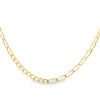 14kt Yellow Gold Elongated Paperclip Link Chain Necklace