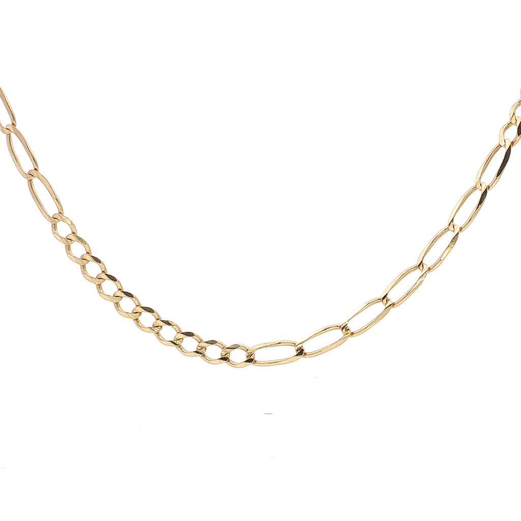 14kt Yellow Gold Elongated Paperclip Link Chain Necklace