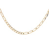 14kt Yellow Gold Elongated Paperclip Link Chain Necklace