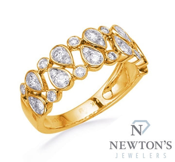 14kt Yellow Gold Diamond Fashion Ring