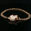 14kt Yellow Gold Diamond & Emerald Leopard Link Bracelet