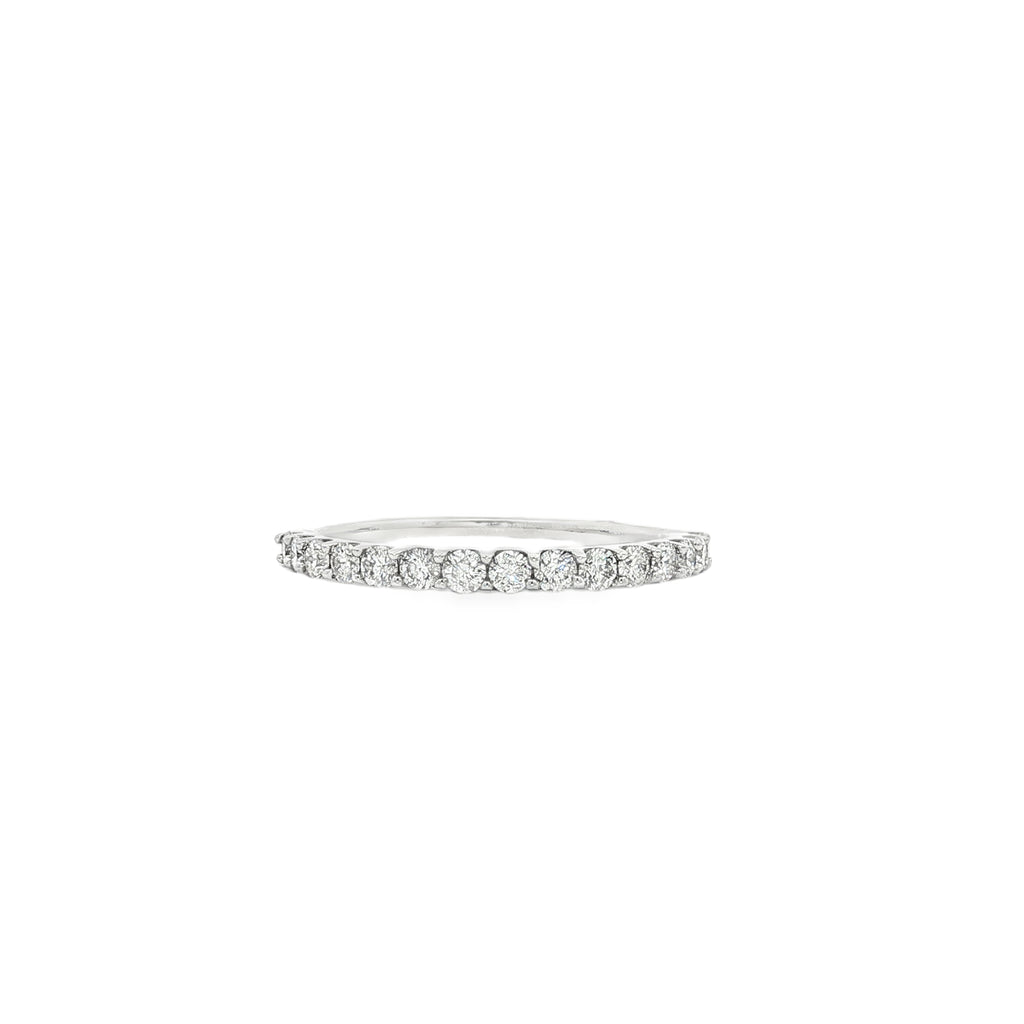 14kt White Gold Diamond Wedding Band