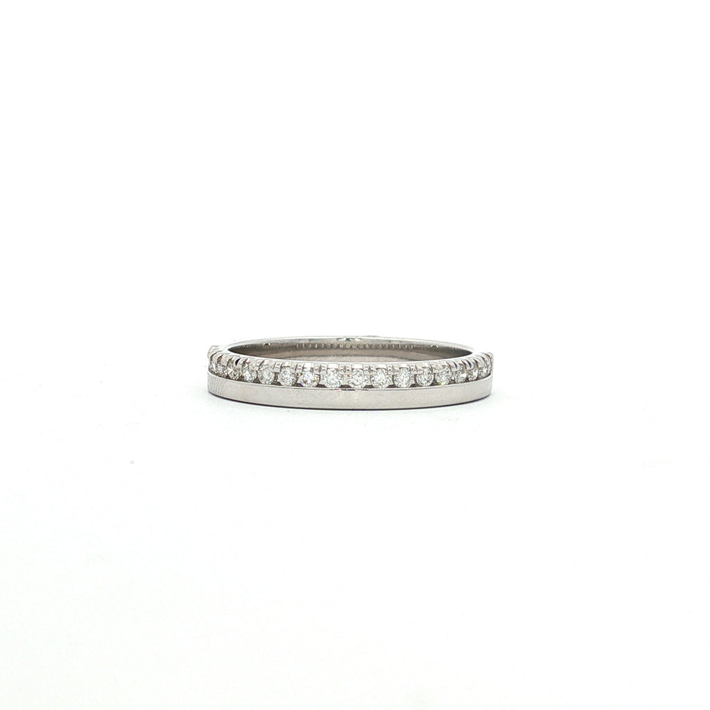 14kt White Gold Diamond Wedding Band