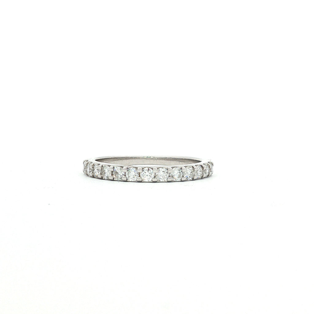 14kt White Gold Diamond Wedding Band