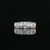 14kt White Gold Princess Cut Diamond Men's Ring