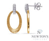 14kt Yellow Gold Diamond Drop Earrings