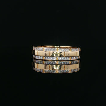 14kt Yellow Gold Diamond Band Ring