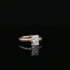 14kt Yellow Gold Radiant Cut Diamond Engagement Ring