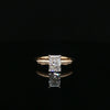 14kt Yellow Gold Radiant Cut Diamond Engagement Ring