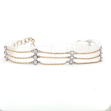 14kt Yellow Gold Diamond by the Yard Bracelet