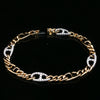 14kt Yellow & White Gold Diamond Link Bracelet