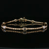 14kt Yellow Gold Bezel Set Baguette Diamond Bracelet