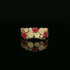 14kt Yellow Gold Ruby & Diamond Statement Ring