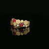 14kt Yellow Gold Ruby & Diamond Statement Ring