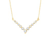 14kt Yellow Gold Contour Diamond Necklace