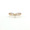 14kt Yellow Gold Diamond Contour Band