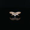 14kt Yellow Gold Diamond Contour Band