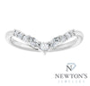 14kt White Gold Contour Diamond Band